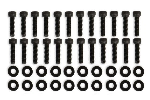 Mr. Gasket Fabricated Valve Cover Hardware - Black - 68502BG